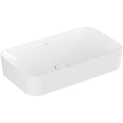 Villeroy & Boch Aufsatzwaschbecken Finion, 600x350x115 mm, Stone White CeramicPlus, matt, TitanCeram, Metropolitan Stil
