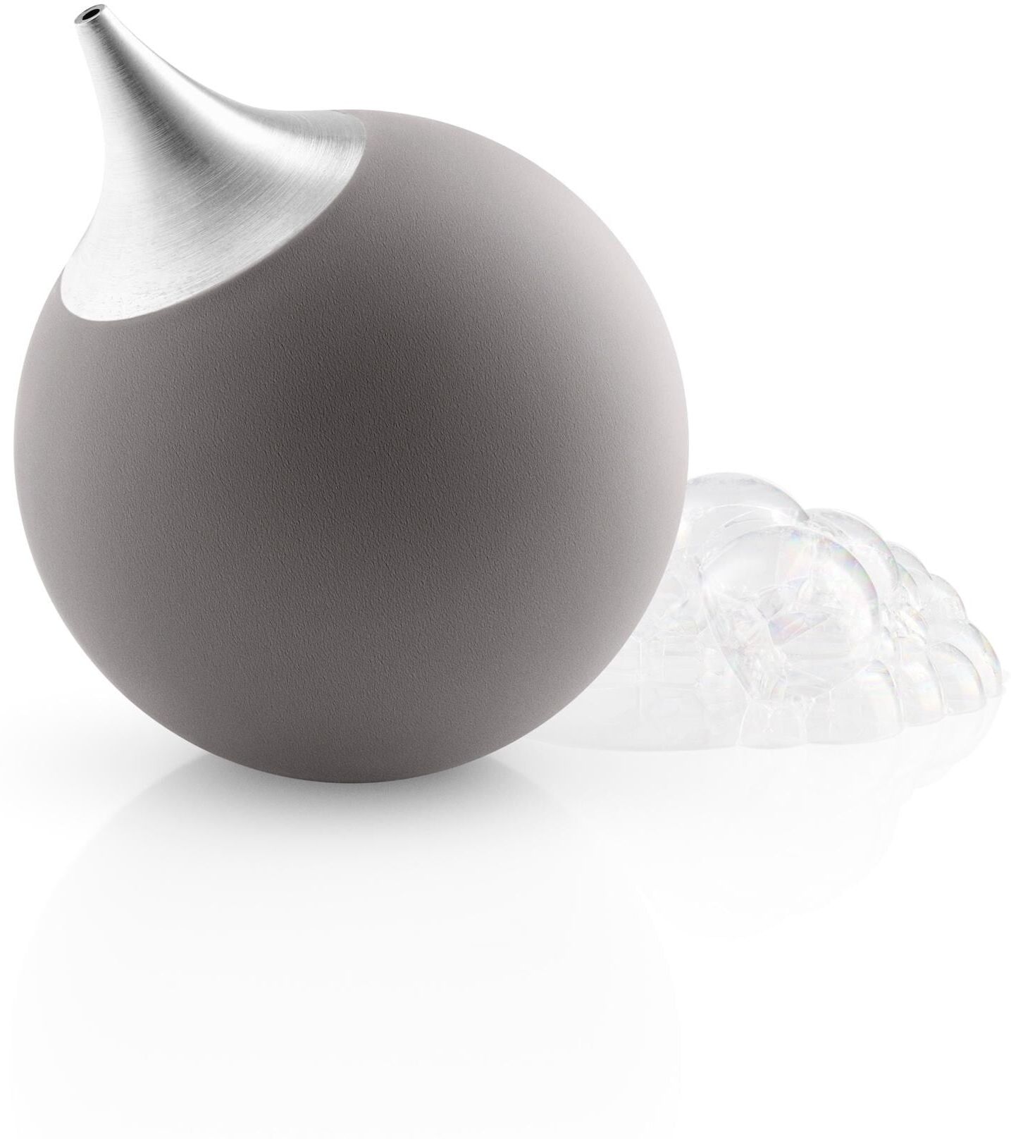 Seifenspender EVA SOLO "150 ml", grau, H:8cm Ø:8cm, Edelstahl, Dosierspender, Seifenspender grau B/H/T: 8cm Ø 8cm