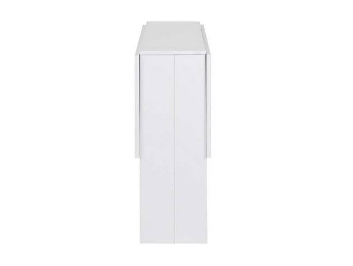 LuxusKollektion Klapptisch Klapptisch Esstisch 103cm reinweiß/schwarz (1-St)