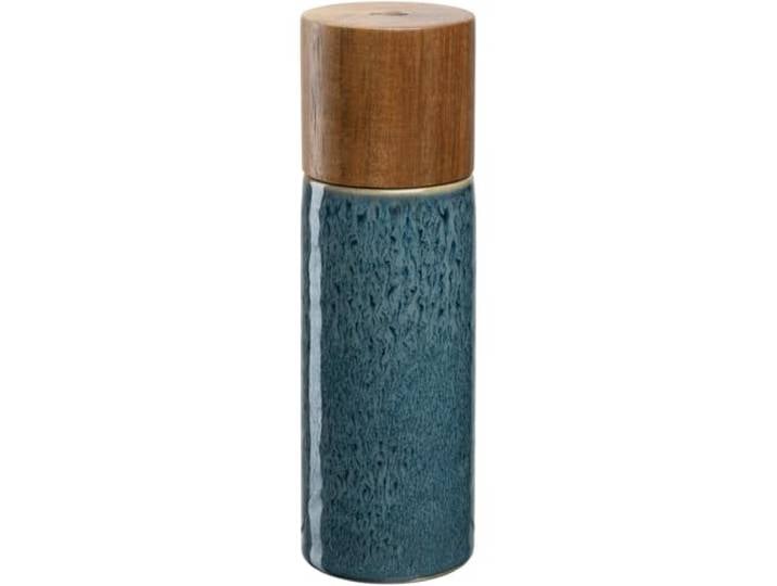 LEONARDO HOME Matera 025438 Moulin à épices\, poivrière avec broyeur en céramique\, salière intemporelle\, moulins à épices exotiques\, moulins élégants en céramique\, hauteur 17\,3 cm\, bleu