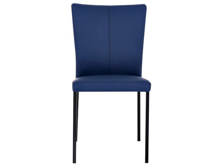 Stuhl Island Sit / Farbe: Kobalt / Material: Leder