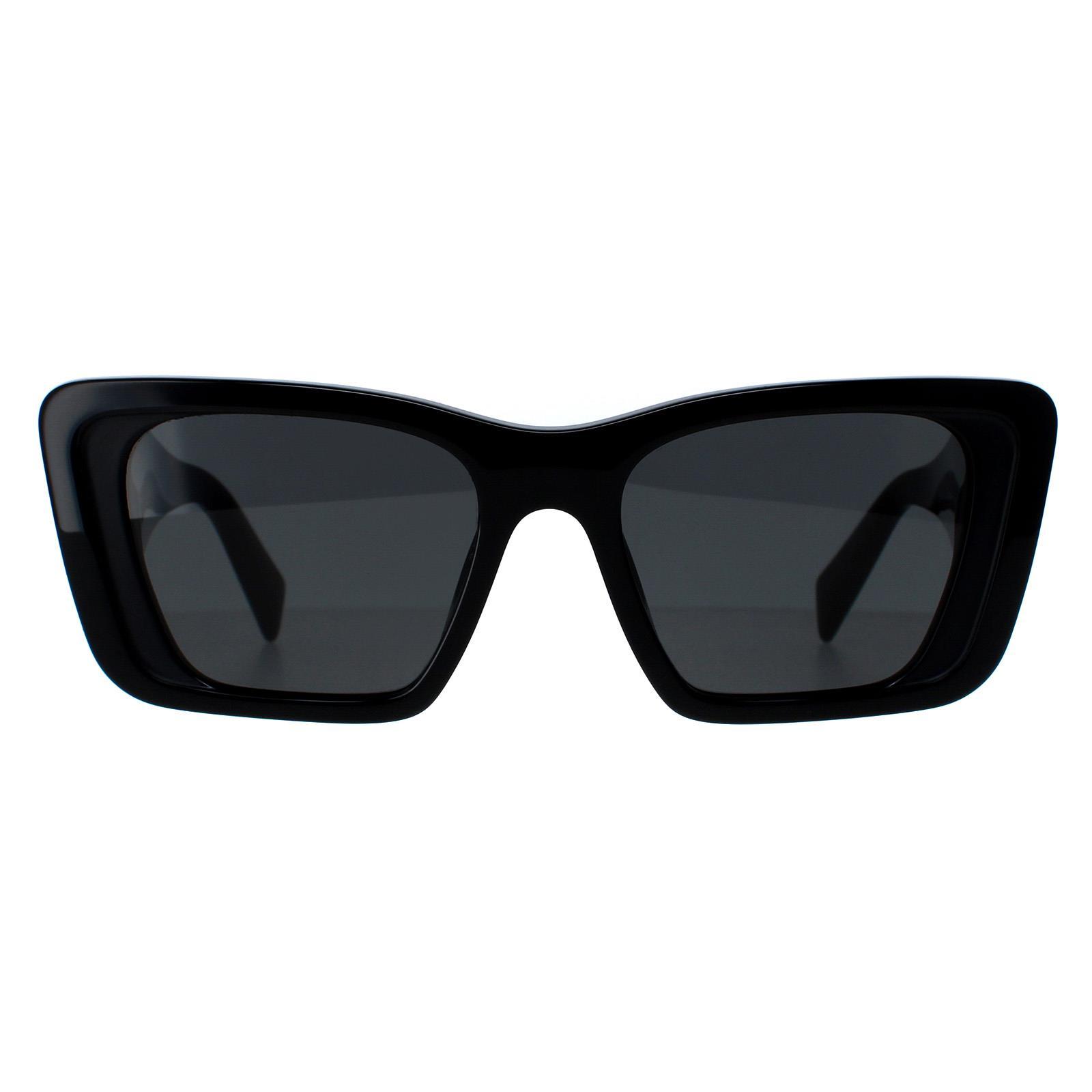 Prada PR08YS 1AB5S0 zwarte donkergrijze zonnebril