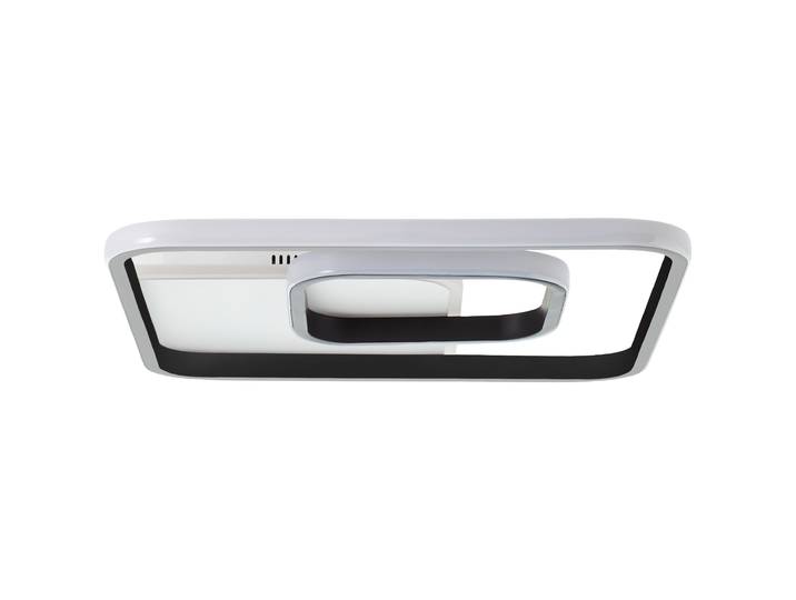 BRILLIANT Merapi LED Plafonnier 40x40cm blanc/noir G99388/75