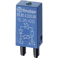 Finder Steckmodul mit Widerstand 99.80.8.230.07 Leuchtfarben: Blau Bulk 10 St. 99.80.8.230.07-10