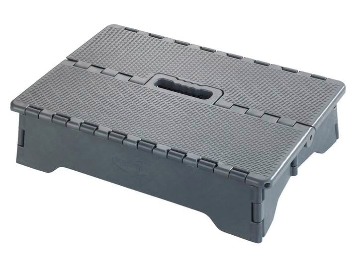 WENKO Marchepied Secura Rabattable Gris 250kg Tabouret de baignoire Aide à l'accès