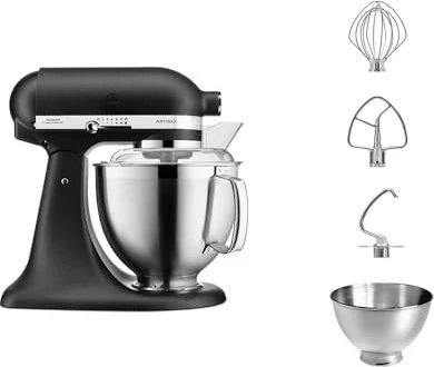 KitchenAid Artisan 5KSM185, schwarzes Gusseisen, 4,8 l