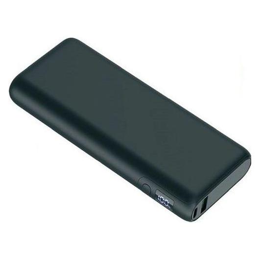 Platinet Powerbank LED-Anzeige Schwarz (20000 mAh, 65 W, 74 Wh) (TFPW0034)