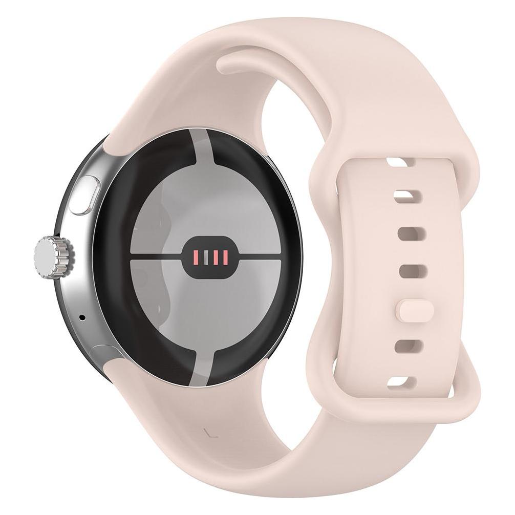 Techsuit - Watchband (W031) - Google Pixel Watch / Watch 2 / Watch 3 41mm - Light Pink (Silicone) (56361545)