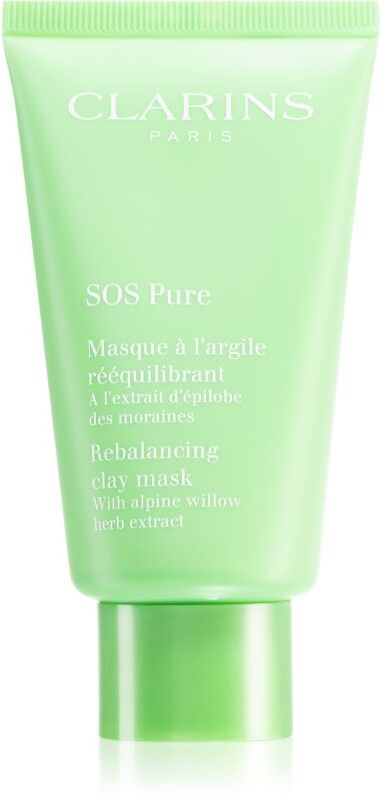 Clarins SOS Pure Rebalancing Clay Mask masque à l'argile pour peaux mixtes à grasses 75 ml