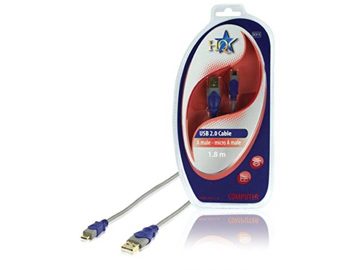 HQ 1.8m USB A Mannelijk naar USB Micro A Mannelijke Kabel