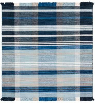 SAFAVIEH Striped Kilim Ceylan Wool Fringe Rug