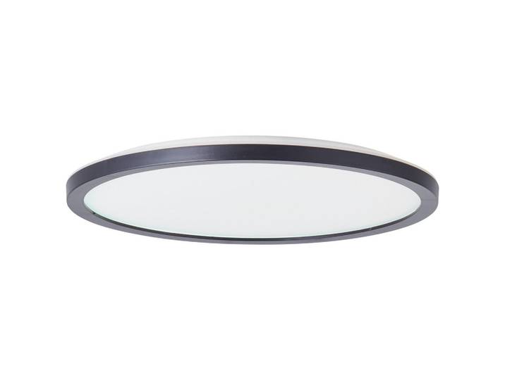 Brilliant Aufbaupaneel Brennan G99653/26, Schwarz, Metall, LED integrated, 29.4x2.5x29.4 cm, Lampen & Leuchten, LED Beleuchtung, LED-Paneele
