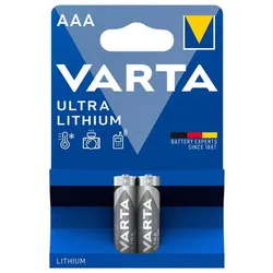 VARTA Professional Ultra Lithium Batterie Micro AAA FR03 2er Blister
