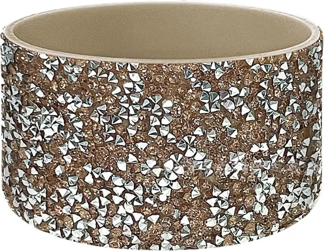 INF Roségoldene Diamant-Becherhülle - Universelle Silikon-Tassenmanschette für 350ml-1200ml Becher