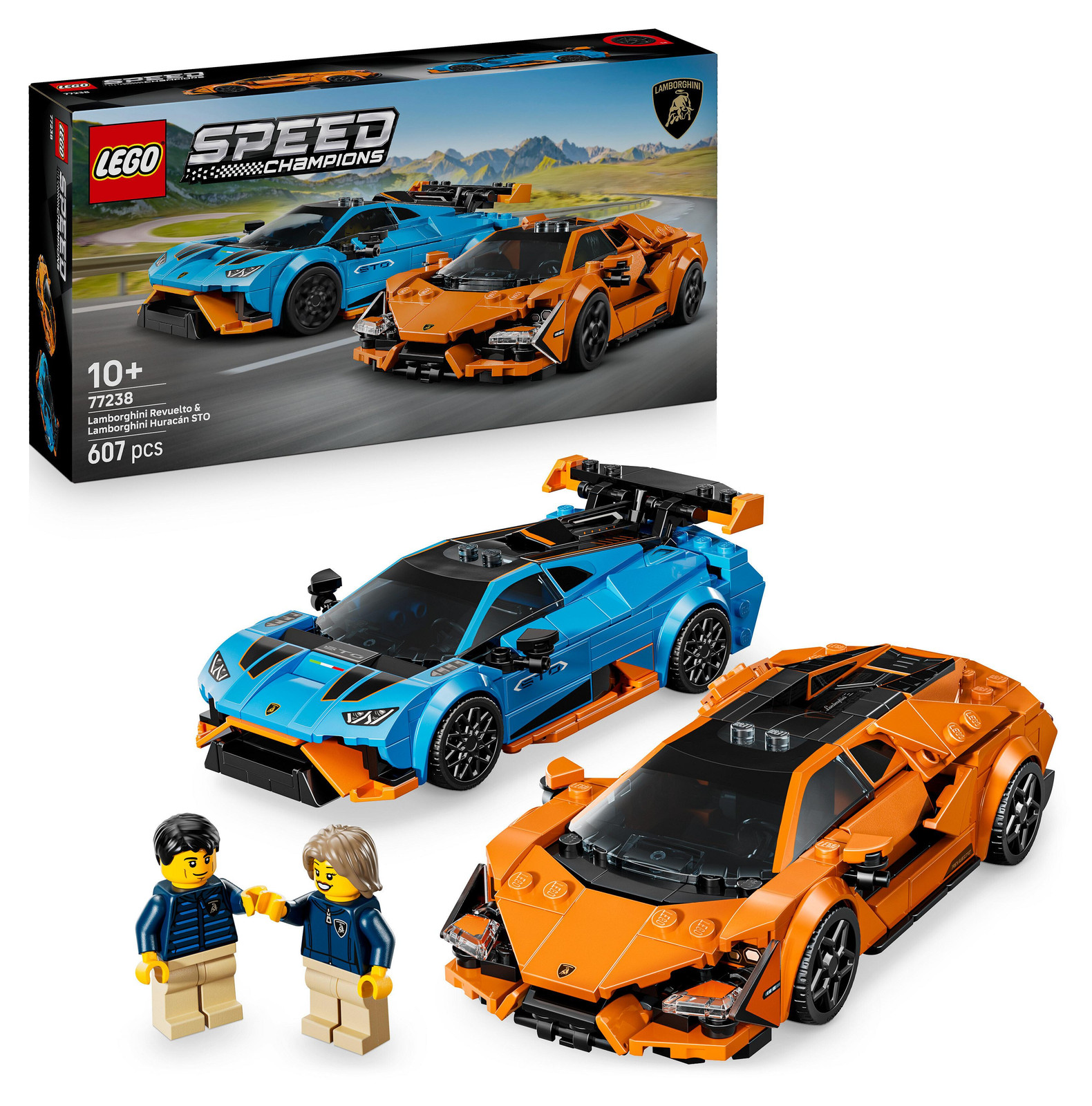 LEGO Speed Champions 77238 Lamborghini Revuelto en Huracán STO