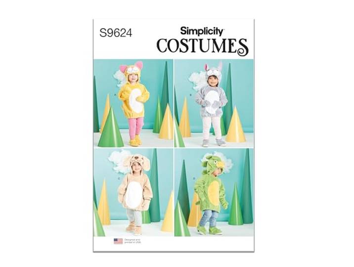 Simplicity SS9624A kinderkostuum A (1/2-1-2-3-4)