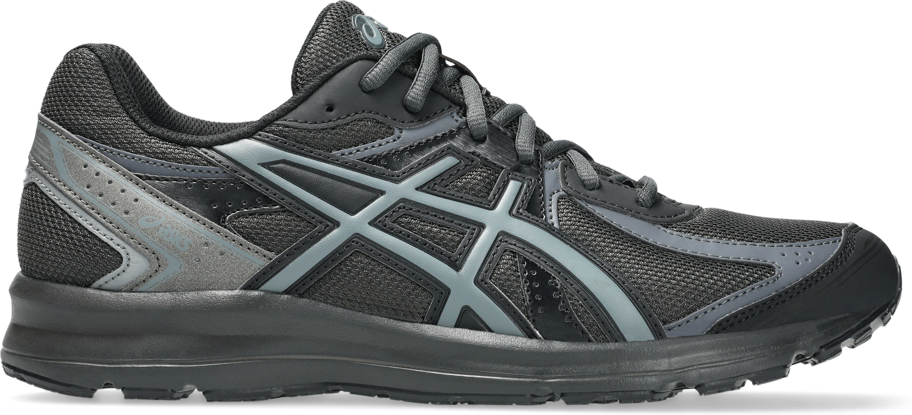 Sneaker ASICS SPORTSTYLE "JOG 100S", Damen, Gr. 41,5, grau (graphite grau, steel grau), Synthetik, Schuhe Sneaker graphite grau, steel grau 41,5