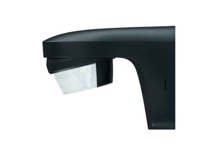 Theben 1010501 theLuxa S150 BK détecteur de Mouvement PIR 150° 12 m Noir 1s - 20min\, 500 W LED\, anti-angle mort\, mesure lumière mixte\, passage par zéro\, impulsion\, orientable/inclinable\, IP 55 noir