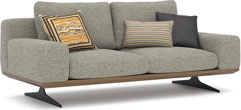 Modern Sofa Wohnzimmer Couch Zweisitzer Polstersofa Textil Möbel Designer