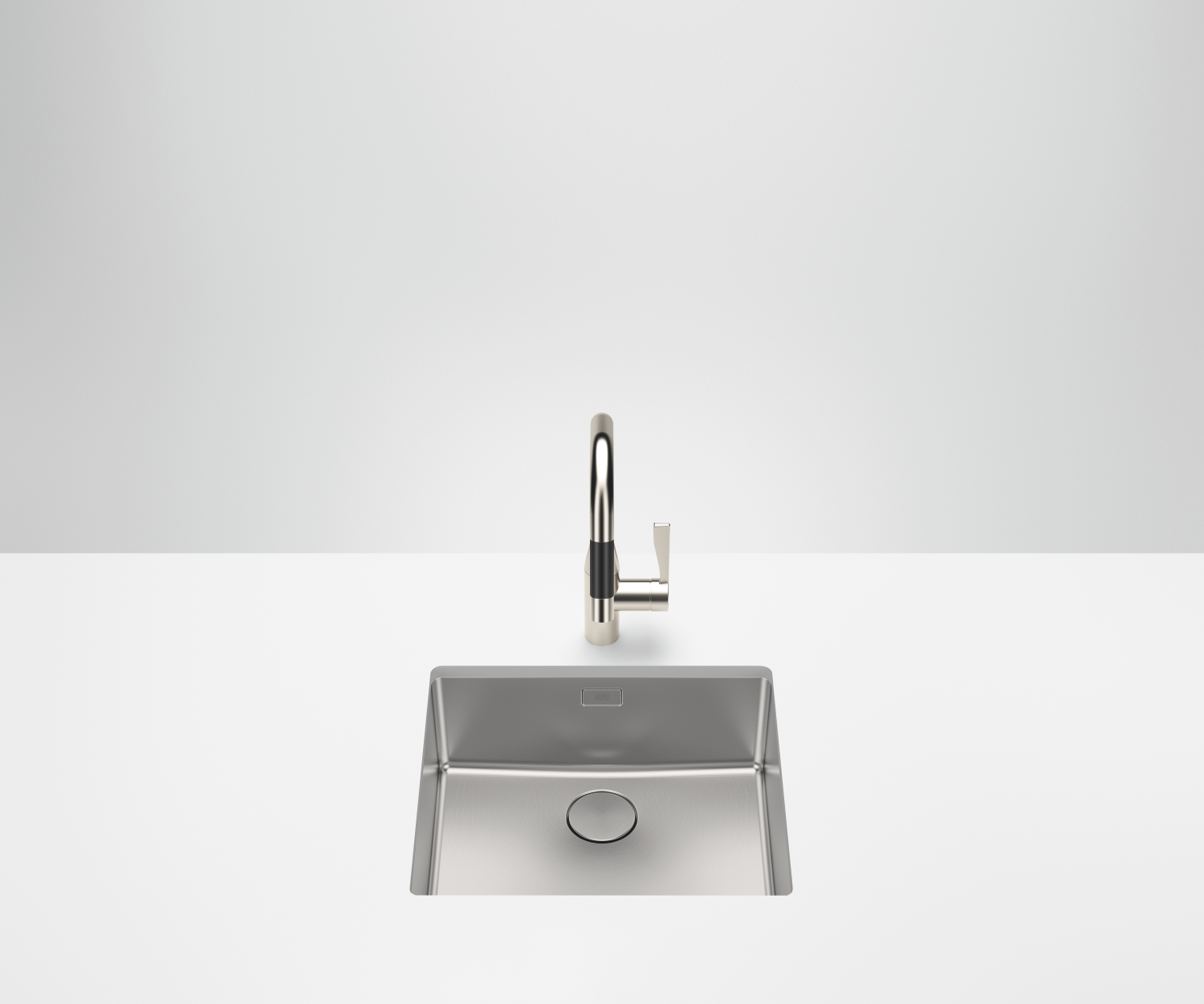 Évier Dornbracht 38450004-86 sous plan, acier inoxydable brossé