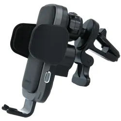 Swissten Car Holder with Wireless Charger, Auto Adapter, Schwarz