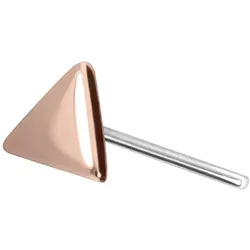 14 Karat Gold Aufsatz mit Titan Push Pin DREIECK