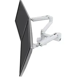 Ergotron LX Monitor Arm mit patentierter CF-Technologie (Tisch, 27", 9 kg), Monitor Halterung, Weiss