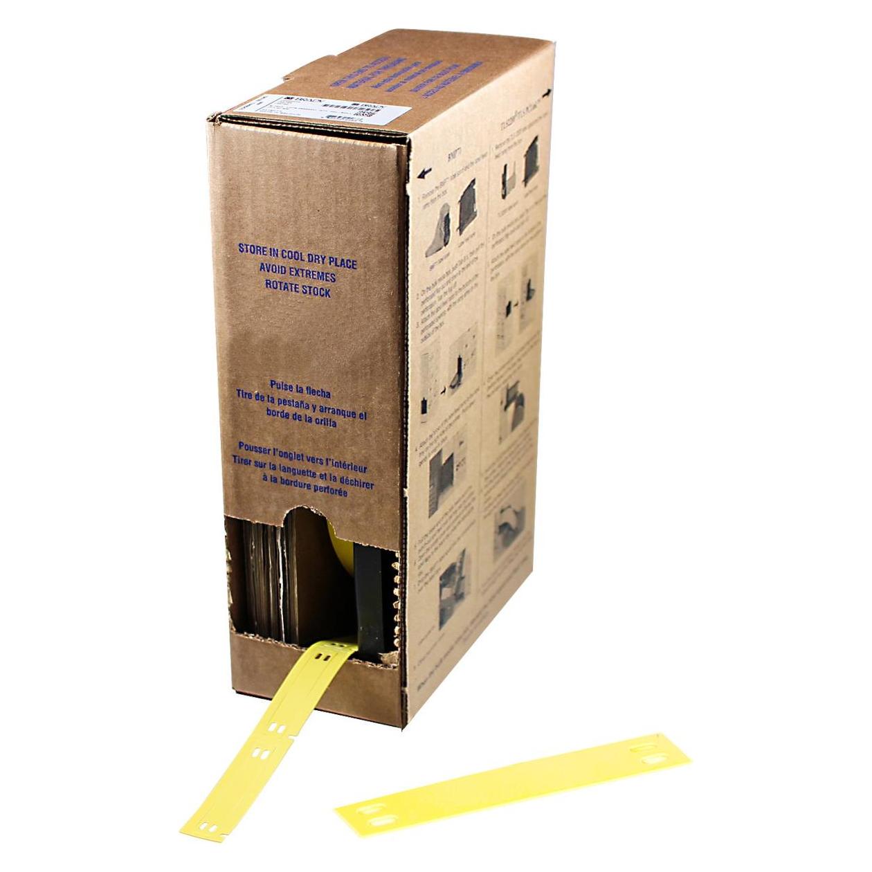 Brady BM-10x60-348-YL, Kabelanhänger fürs Verkehrswesen, Polyolefin, Gelb, Matt, 10.00 x 60.00 mm (20.62 mm) (BM-10X60-348-YL)