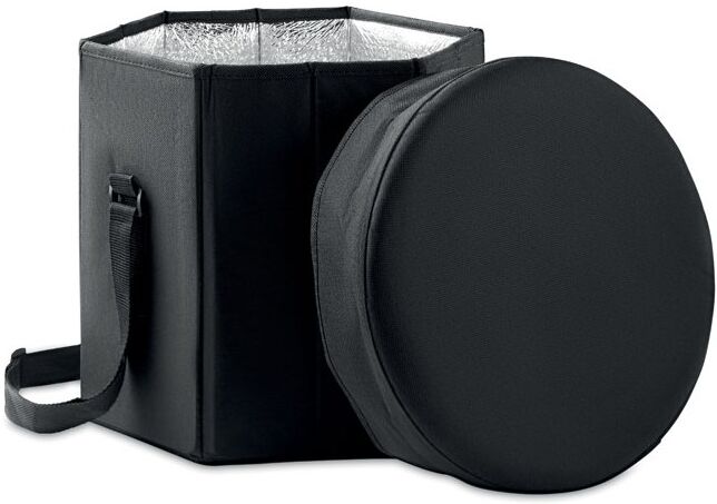Tabouret pliant personnalisé SEAT et DRINK noir