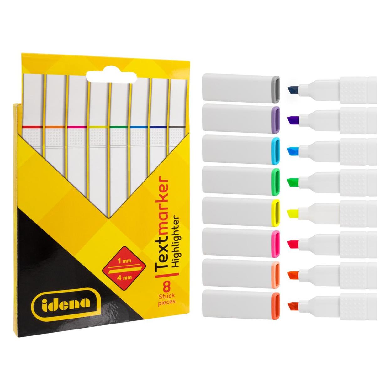 Idena Textmarker 8 Farben 8 Stück (8x) (47001237)