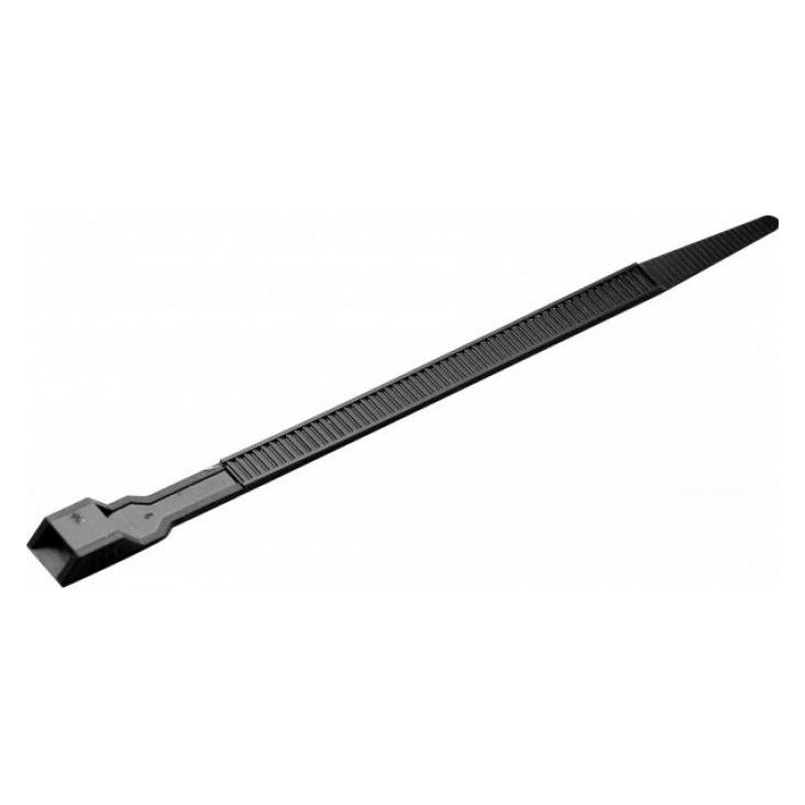 Exertis Connect Kabelbinder, 235 x 9 mm, Nylon, schwarz, VPE 100 Stück Kabelbinder in Industriequalität (Kunststoffkabelbinder, 235 mm, 100 Stk.) (620626)