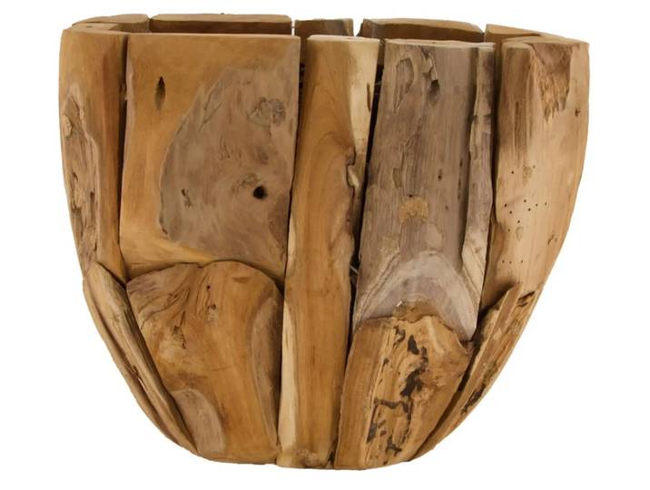 Pflanzgefäss Teakholz H: 25 cm Decofinder