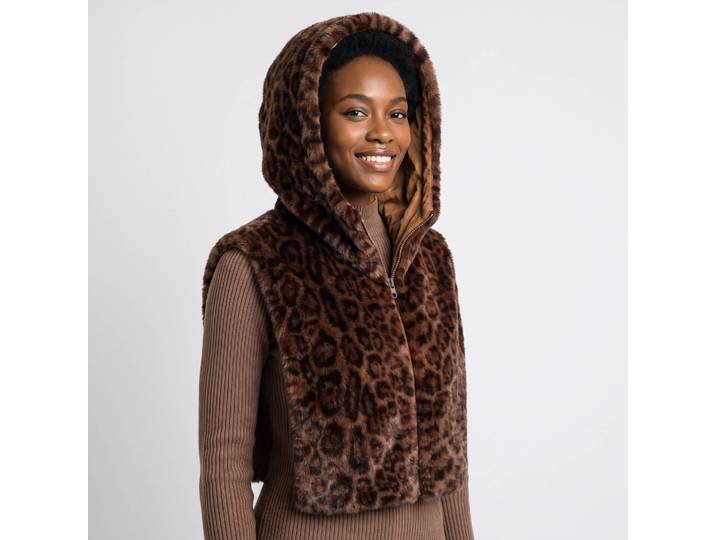 Plastron à capuche matelassé réversible - Blancheporte