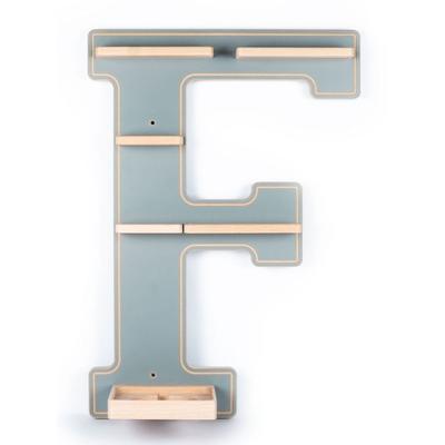Wandregal 'Buchstabe F' für Toniebox