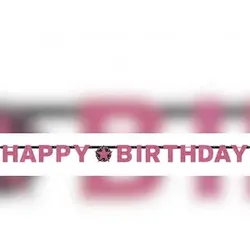 Geburtstag pink glitzer Girlande