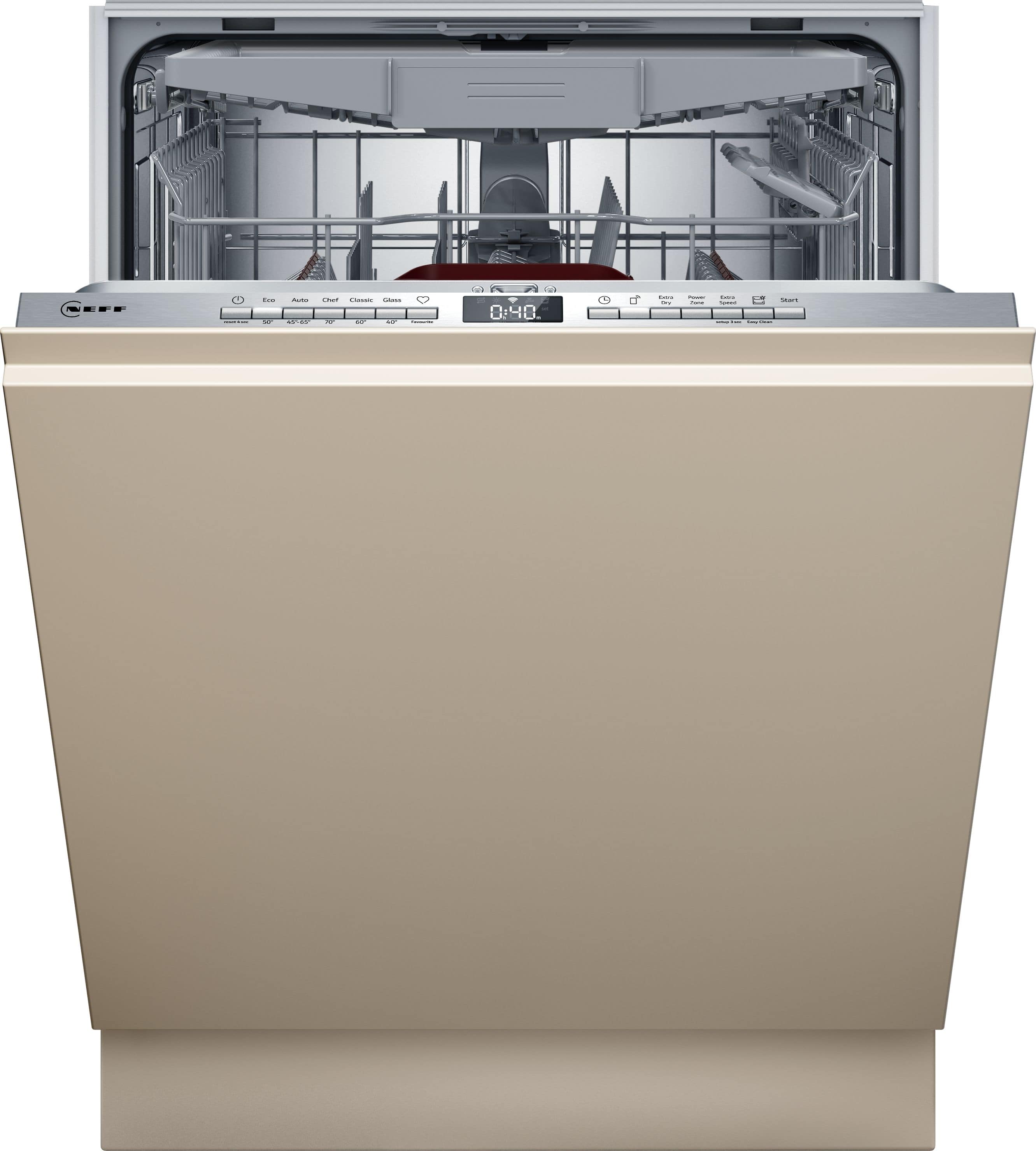 Neff N50 S255EVX04E 60 cm Geschirrspüler vollintegriert (ohne Front) leise 14 Maßgedecke aquaStop Funktion Wärmetauscher