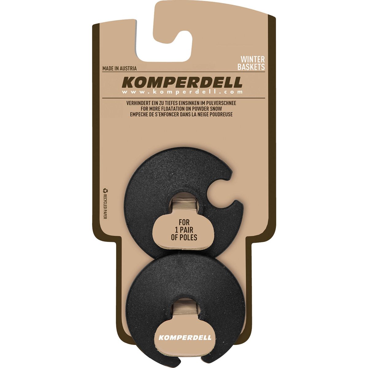Komperdell Rennteller Extraklein black (925) 9379-925
