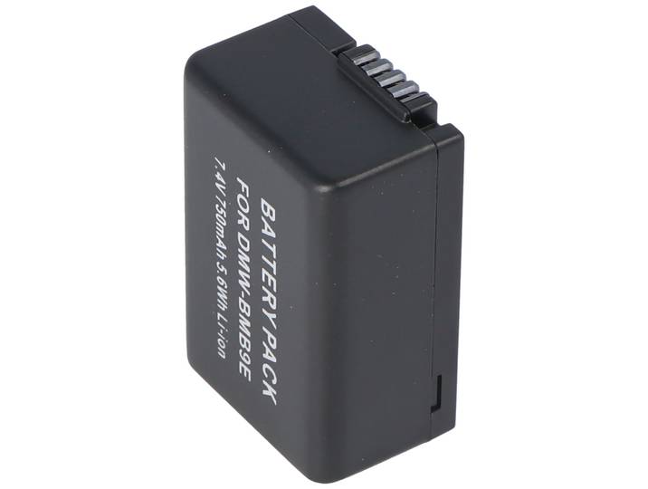 Panasonic DMW-BMB9 - AccuCell Vervangende Batterij - 750mAh - Zwart