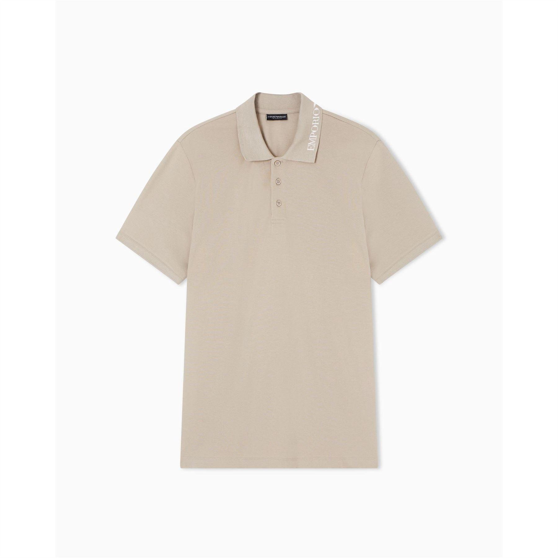 Emporio Armani EA7 - Poloshirt für Herren, kurzärmlig (Braungrau)