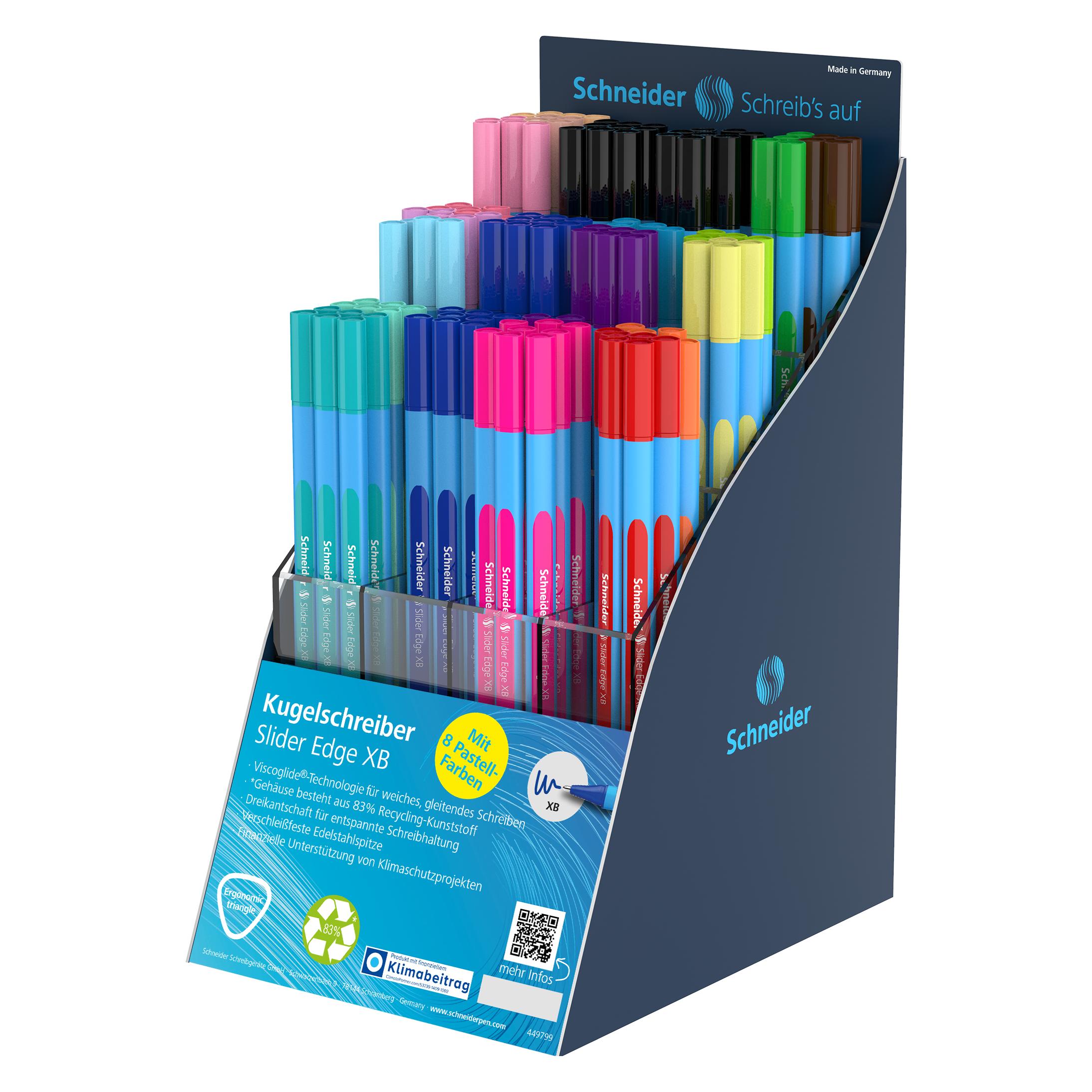 Schneider Display Kugelschreiber Slider Edge Colour / Pastell (120x) (305501)