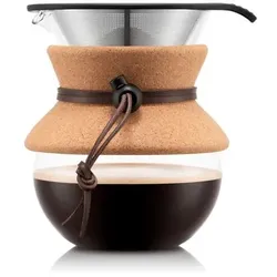 bodum Kaffeebereiter Pour Over Glas Braun M (Medium)