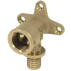 TECE, Zubehör Sanitärinstallation, TECEflex Wandscheibe 25 x Rp 3/4" Rotguss 708613