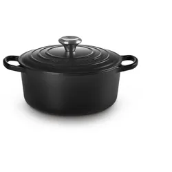 Le Creuset Signature Roaster round 24cm black Schwarz (21177240000430)