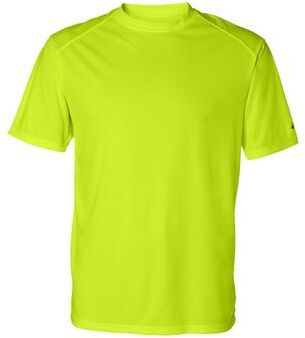 Badger Sport 4120 Men's B Core Top in Safety Yellow size 4XL   Polyester BG4120, 412000