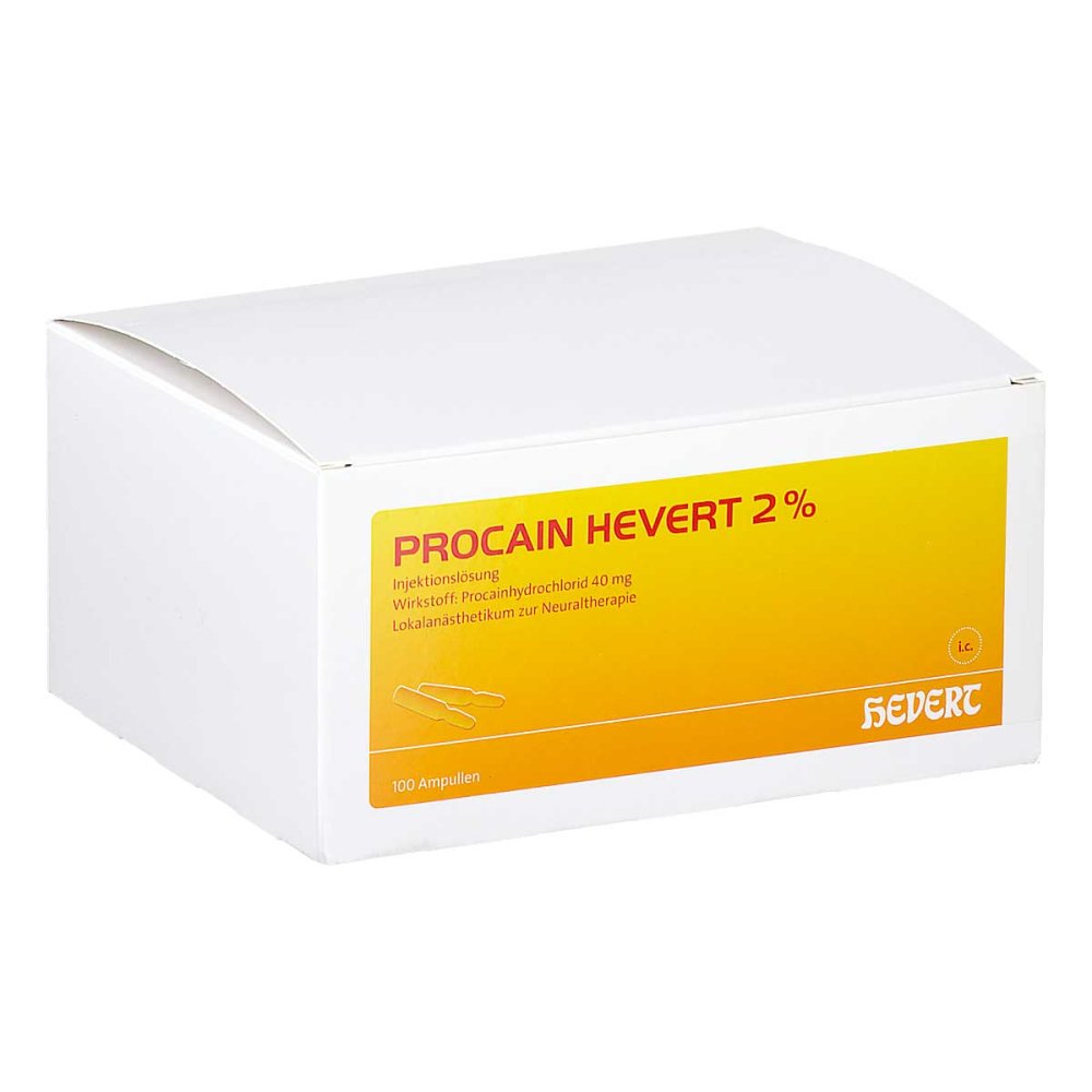 Hevert-Arzneimittel GmbH & Co. KG Procain Hevert 2% Injektionslösung Ampullen 19771728