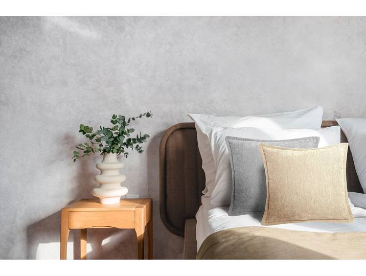 Coussin décoratif Vintage Beige/Sable 45 x 15 x 45cm Polyester
