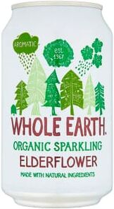 Whole Earth Refresco Sem Açúcar Bio Sabugueiro 24 Unds 330 ml Flor de Sabugueiro