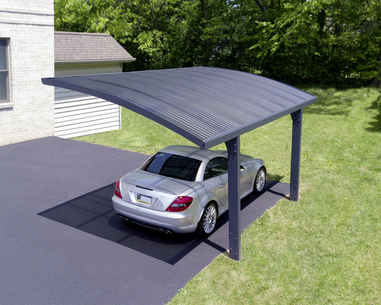 Canopia Carport Arizona Wave 5000 Grau Alu 495 x 289 cm