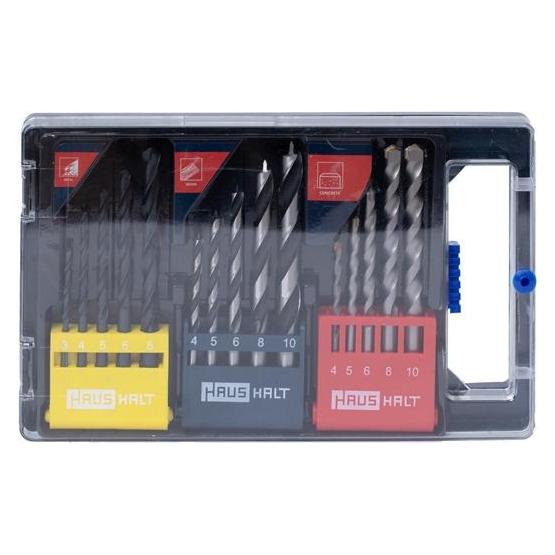 Haushalt Combo Drill Set Hss+Wood+Masonry 15pcs (10 Millimeter, 3 Millimeter, 4 Millimeter, 5 Millimeter, 6 Millimeter, 8 Millimeter) (3542004)