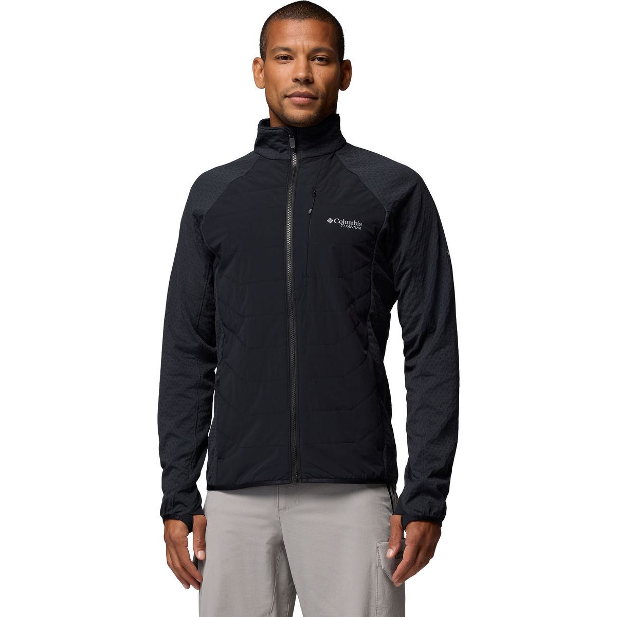 Columbia Men’s Arctic Crest II Hybrid Technical Fleece Jacket black (010) XXL 217443-2174431-010-XXL